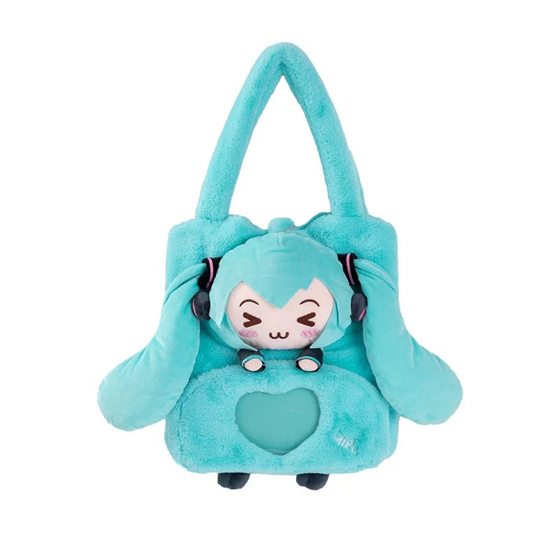 Official Hatsune Miku - Squinting Eyes Series Plush Ita Shoulder Bag