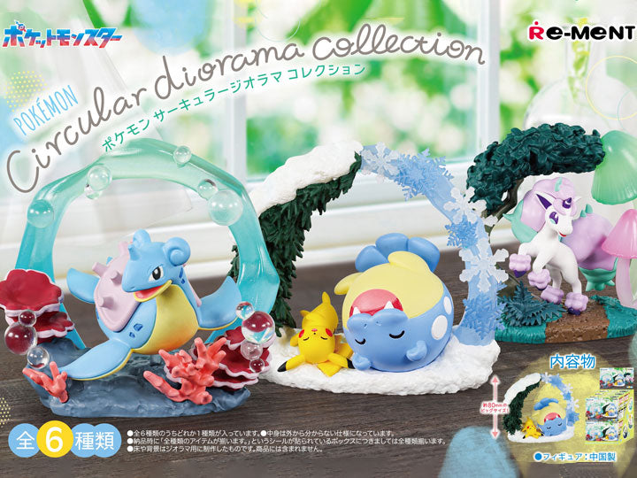 Re-ment Pokemon Circular Diorama Collection Blind Box Figure