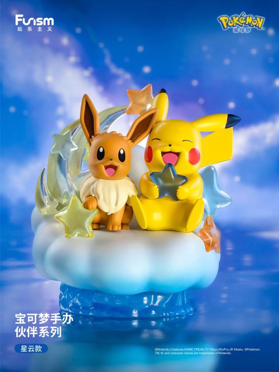 Pokemon Partner Series Pikachu & Eevee (Nebula Ver.) Figure