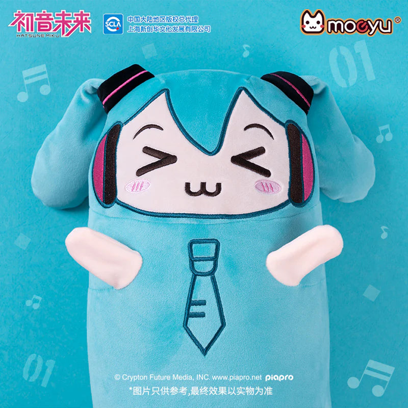 Official Hatsune Miku - Squinting Eyes Series Long Plush Pillow