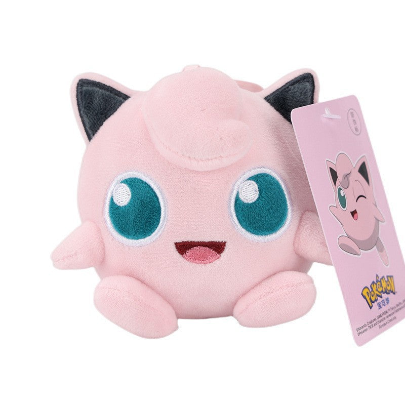 Official Pokemon Jiggly Puff Plush Doll Toy Keychain