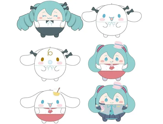 Hatsune Miku x Cinnamoroll Max Limited MC-10 Fuwakororin Vol. 2 Blind Box Plush