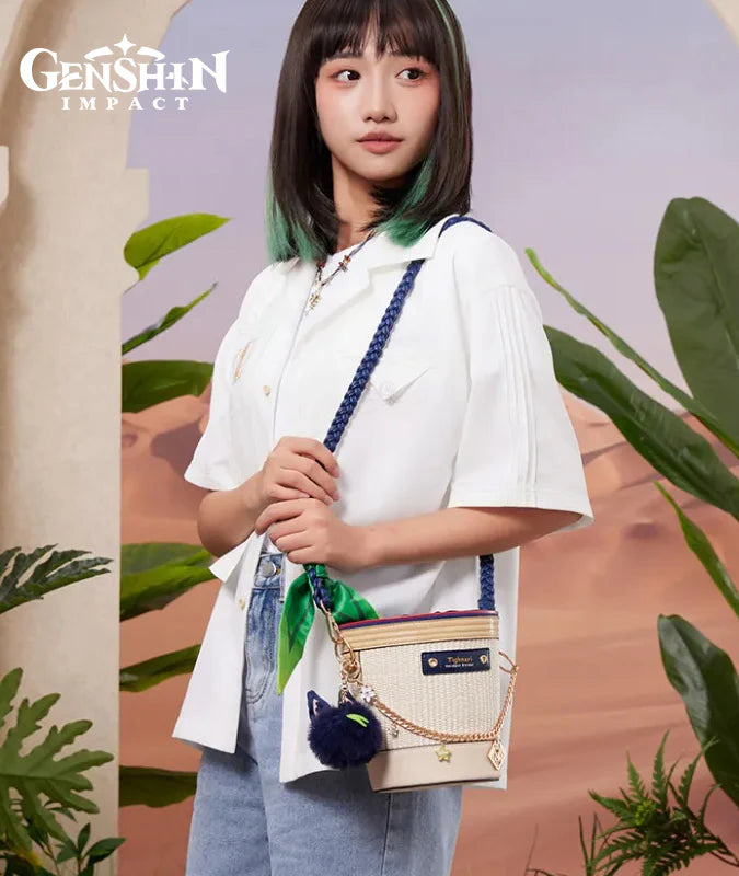 Official Genshin Impact Tighnari Impression Bucket Bag Of Forest and Sand Collection