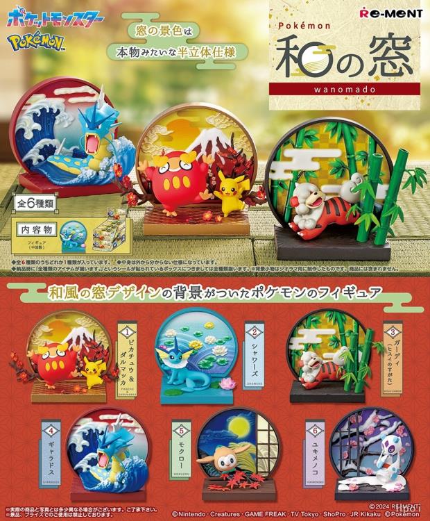 Re-ment Pokemon Japanese Window Blind Box Figure