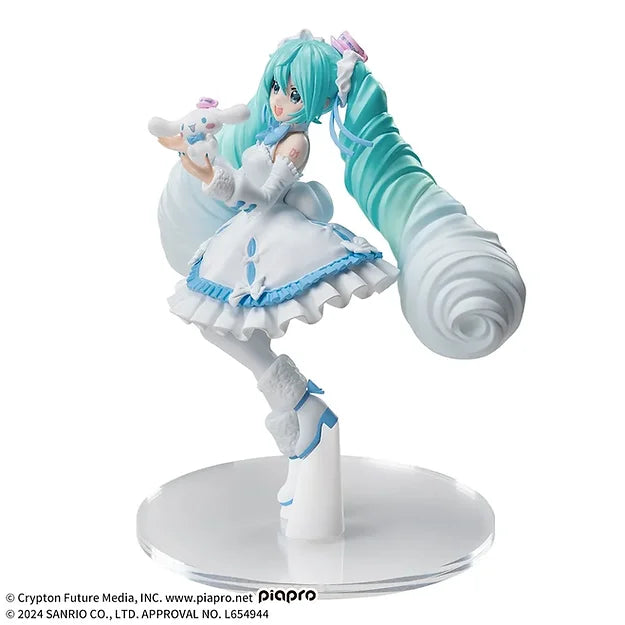 SEGA Luminasta Hatsune Miku x Cinnamoroll White Dress Ver.