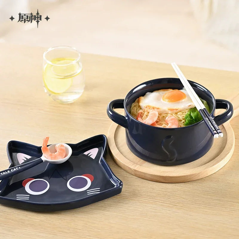 Official Merchandise Genshin Impact Wanderer Meow Fairy Tale Cat Tableware Set