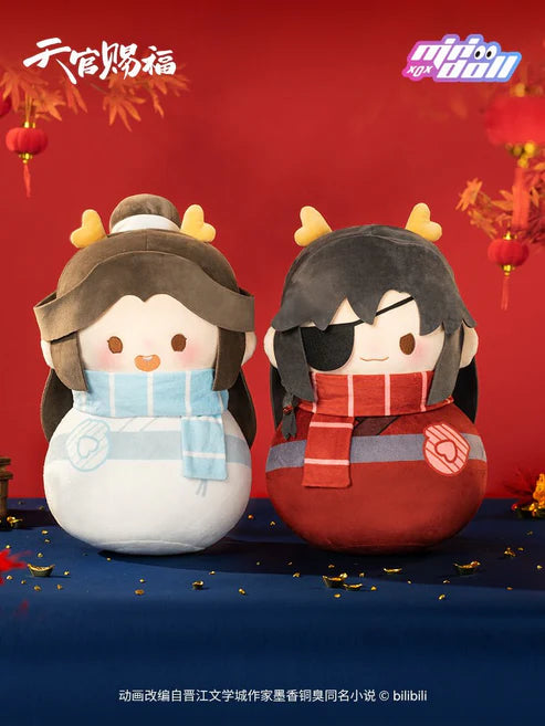 Heaven Official's Blessing Xie Lian and Hua Cheng Snowman Tumbler Plush Doll