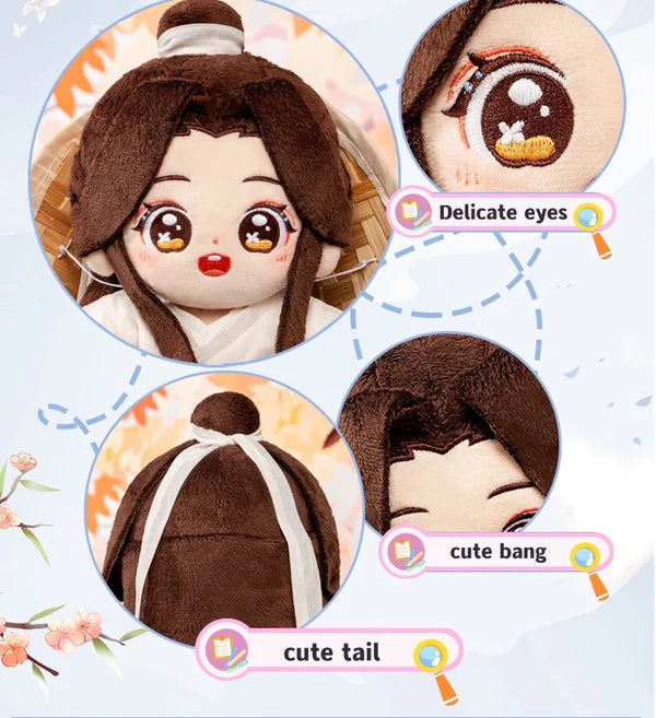 Heaven Official's Blessing Xie Lian Posable Plush Doll With Skeleton